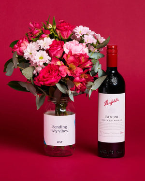 Penfolds Shiraz + Flowers