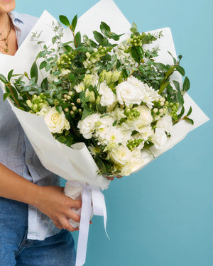 White Condolence Flowers