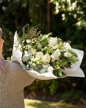 White Condolence Flowers