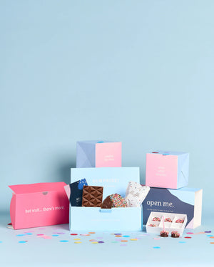 B’Day Confetti Explosion Box + Native Posy