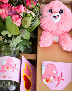 Love A Lot Care Bear + Flowers