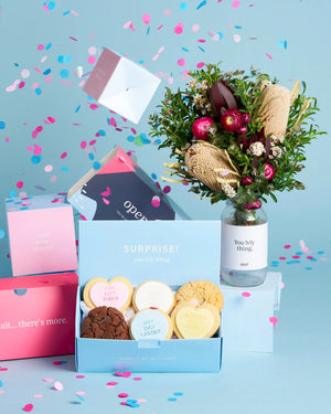 Cookie Combo Explosion Box + Native Posy