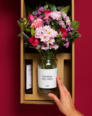 Happy Valentine's Day Flower Jar