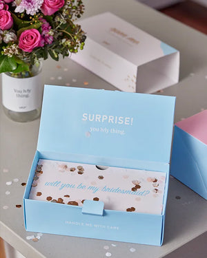 Bridesmaid Explosion Box + Flowers