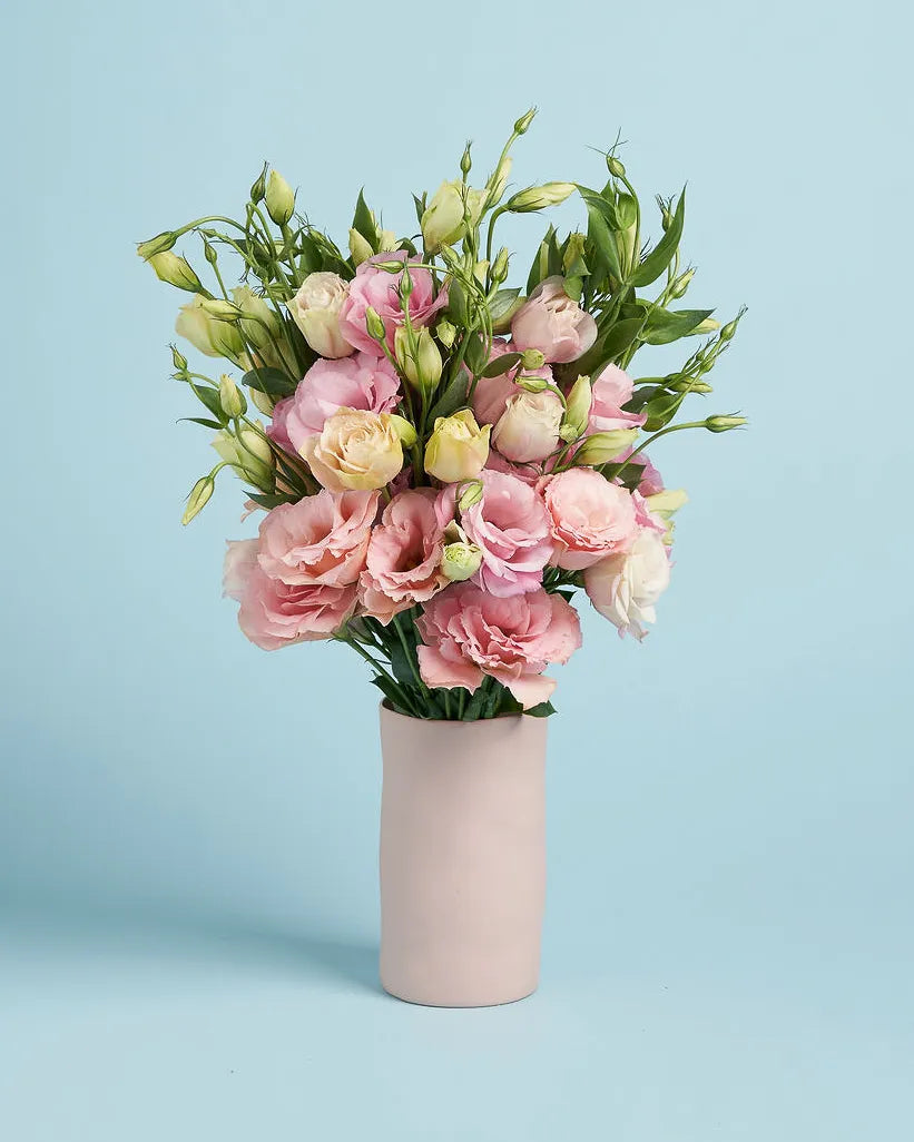 Lisianthus + Vase