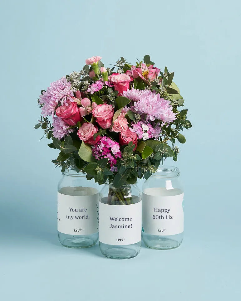 Personalised Flower Jars
