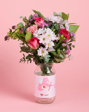 Love A Lot Care Bear + Flowers