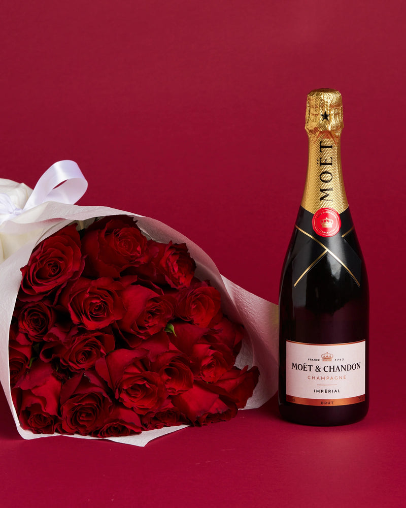 Champain Roses Champagne & Flowers - LVLY