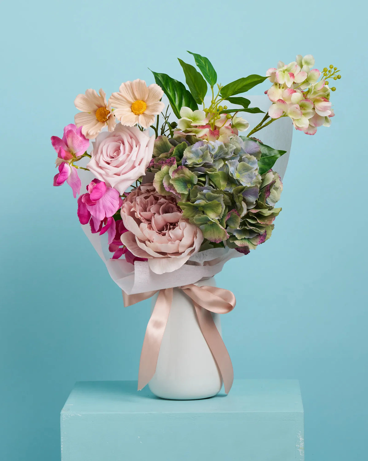 Something Sweet - Mini Artificial Flowers + Vase