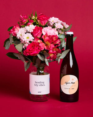 Personalised Prosecco + Flowers