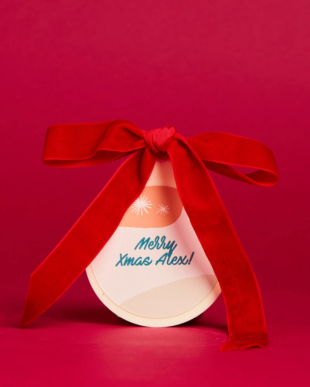 Personalised Xmas Tree with Bauble + Pot