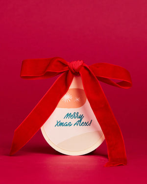 Personalised Xmas Tree with Bauble + Pot