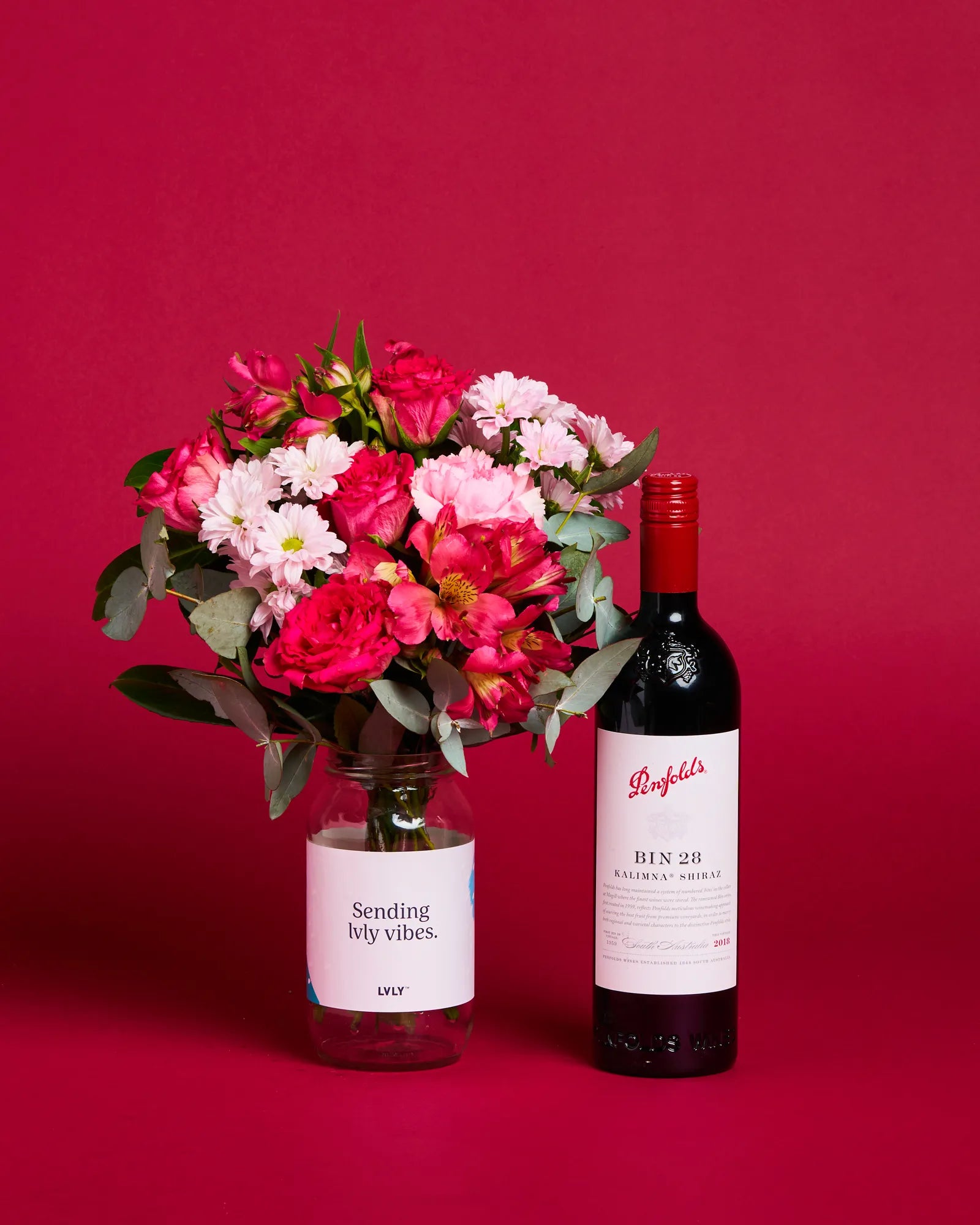 Penfolds Shiraz + Flowers