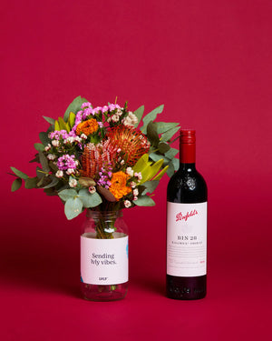 Penfolds Shiraz + Native Posy