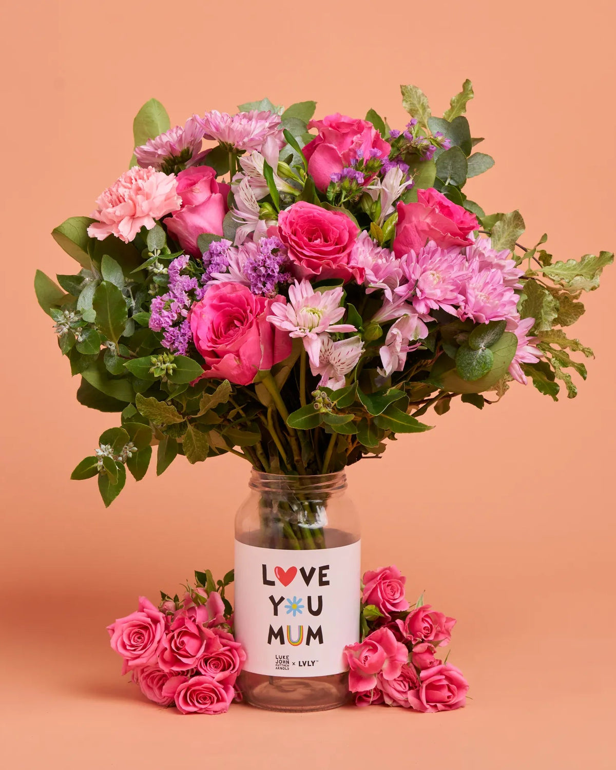 Love You Mum Flower Jar