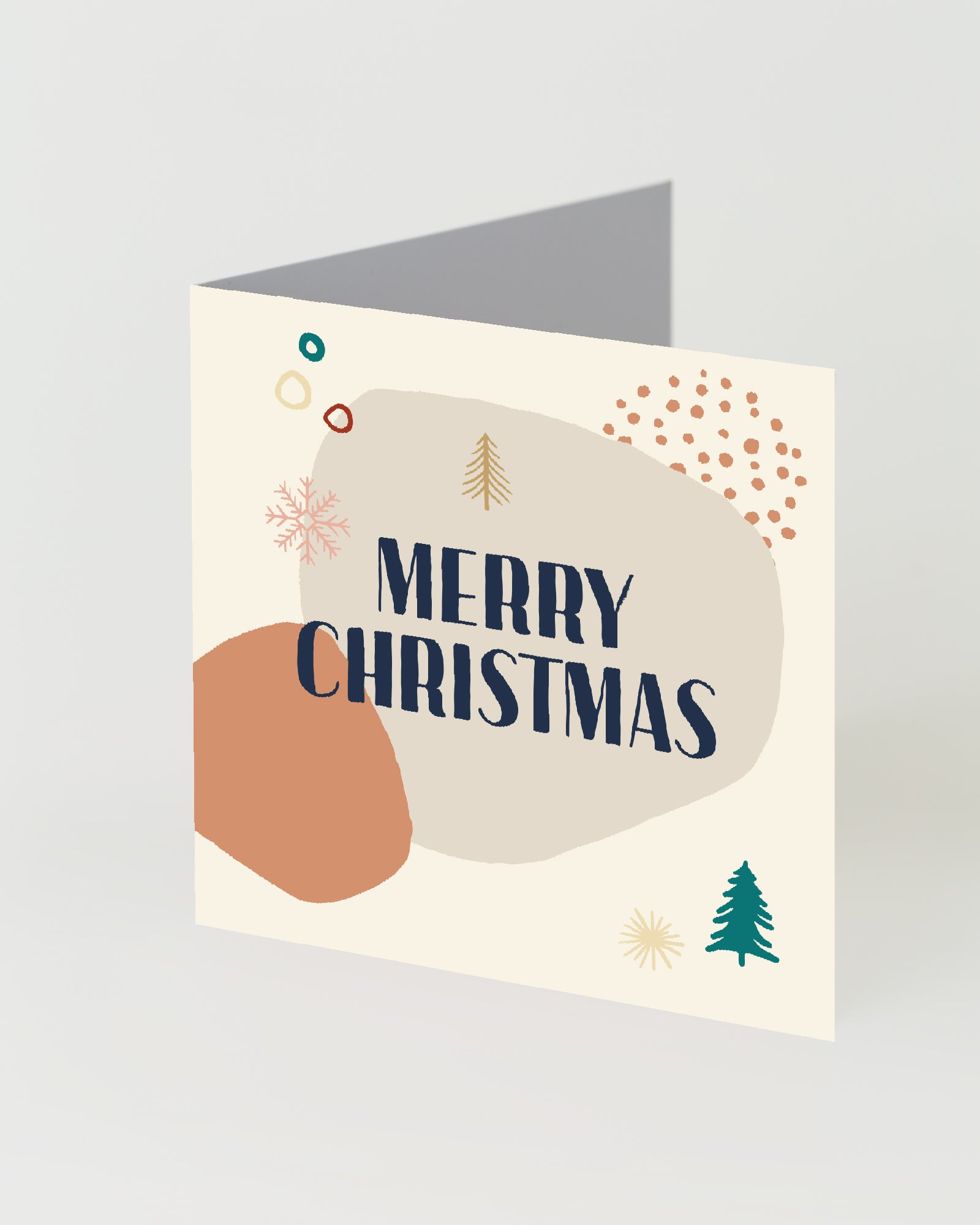 'Merry Christmas' print greeting card