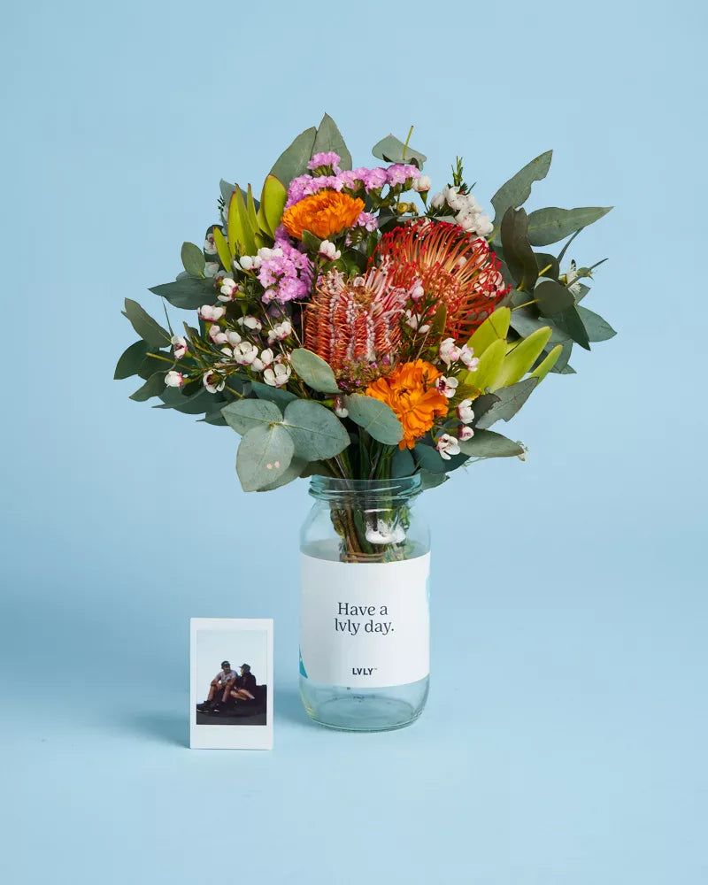 Personalised Picture + Native Posy