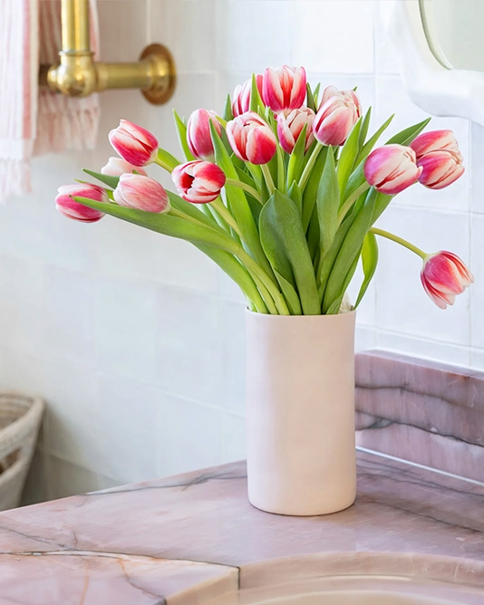 Tulips + Vase