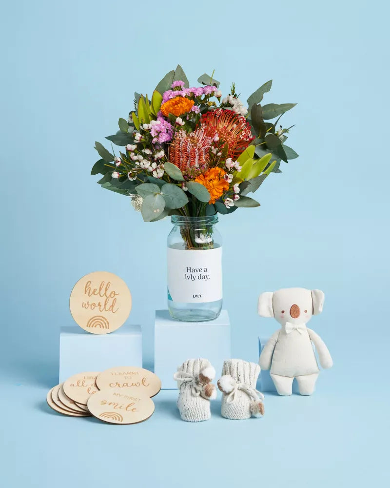 Welcome Little One + Native Posy