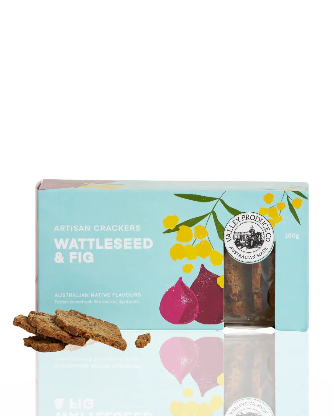 VPC Native Artisan Crackers - Wattleseed & Fig 100g