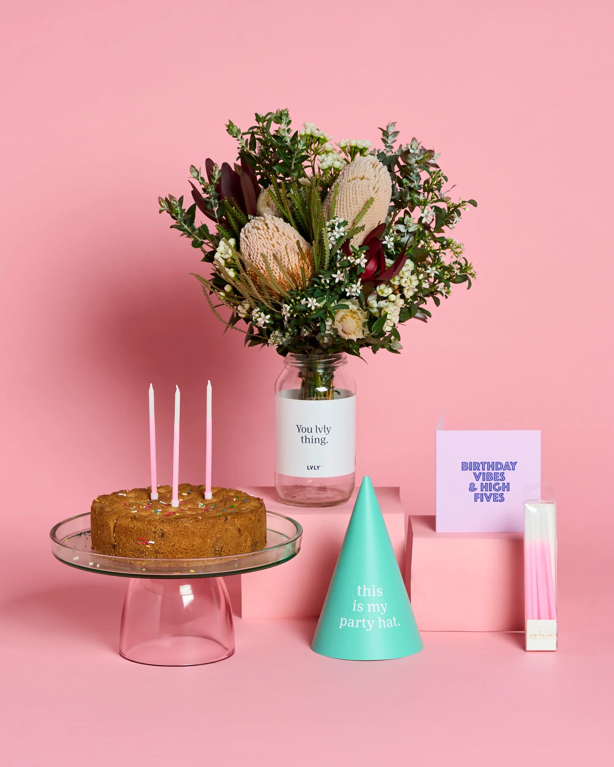 Blondie B’Day Box + Native Posy