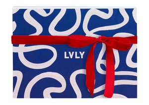 LVLY Navy Gift Box Sleeve with a Premium Velvet Ribbon