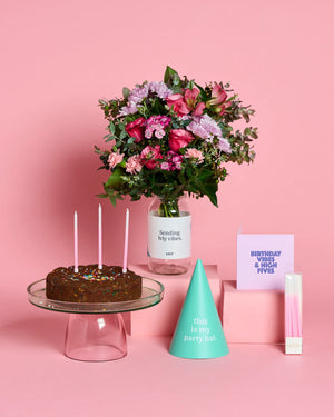 Brownie B’Day Box + Flowers