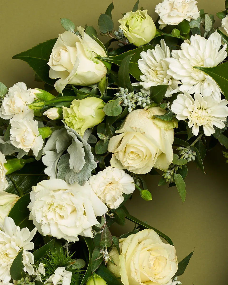 White Sympathy Wreath