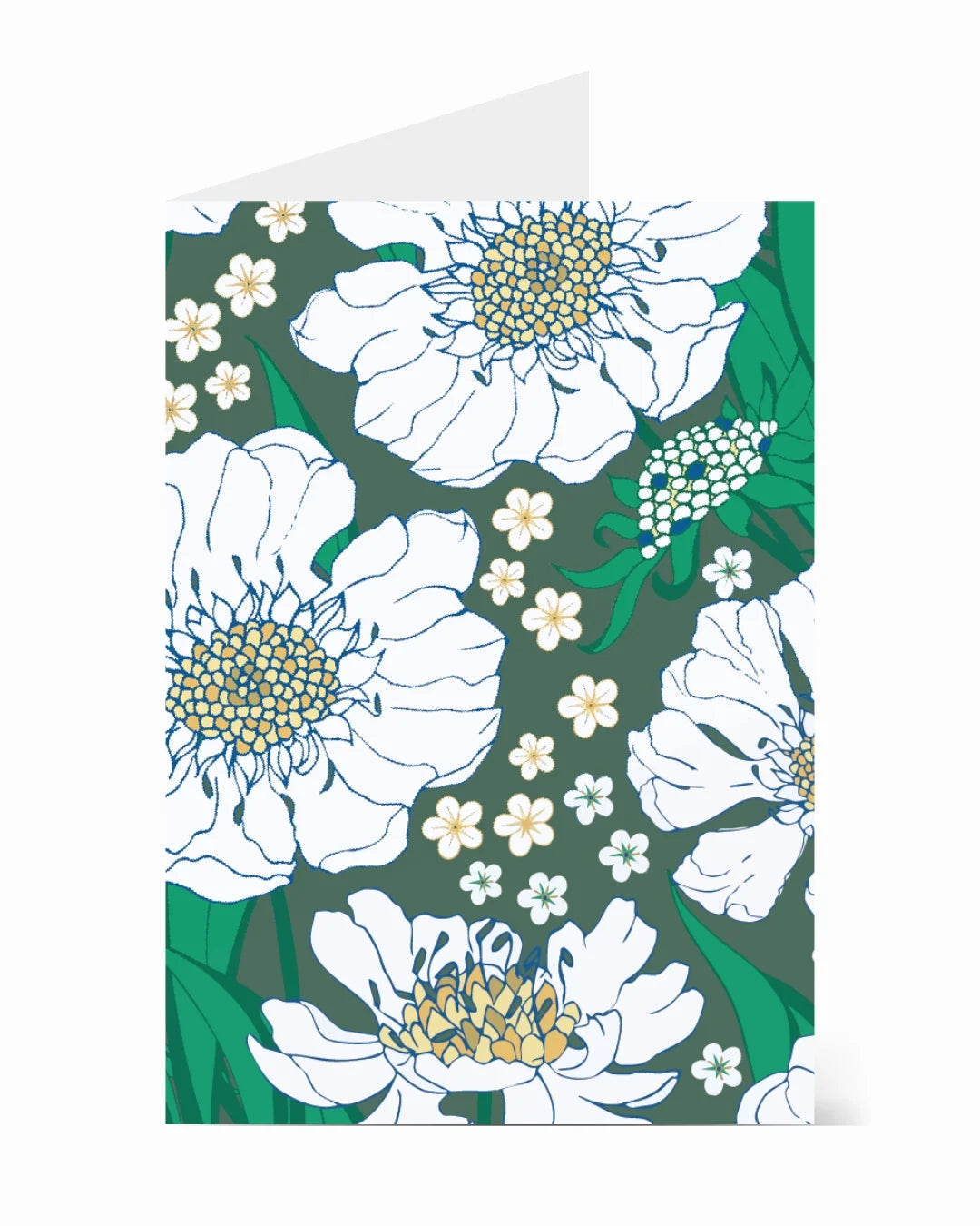 'Tumbling Flowers' greeting card by Kip&Co