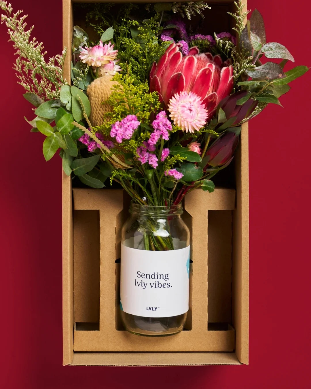 Happy Valentine's Day Native Flower Jar