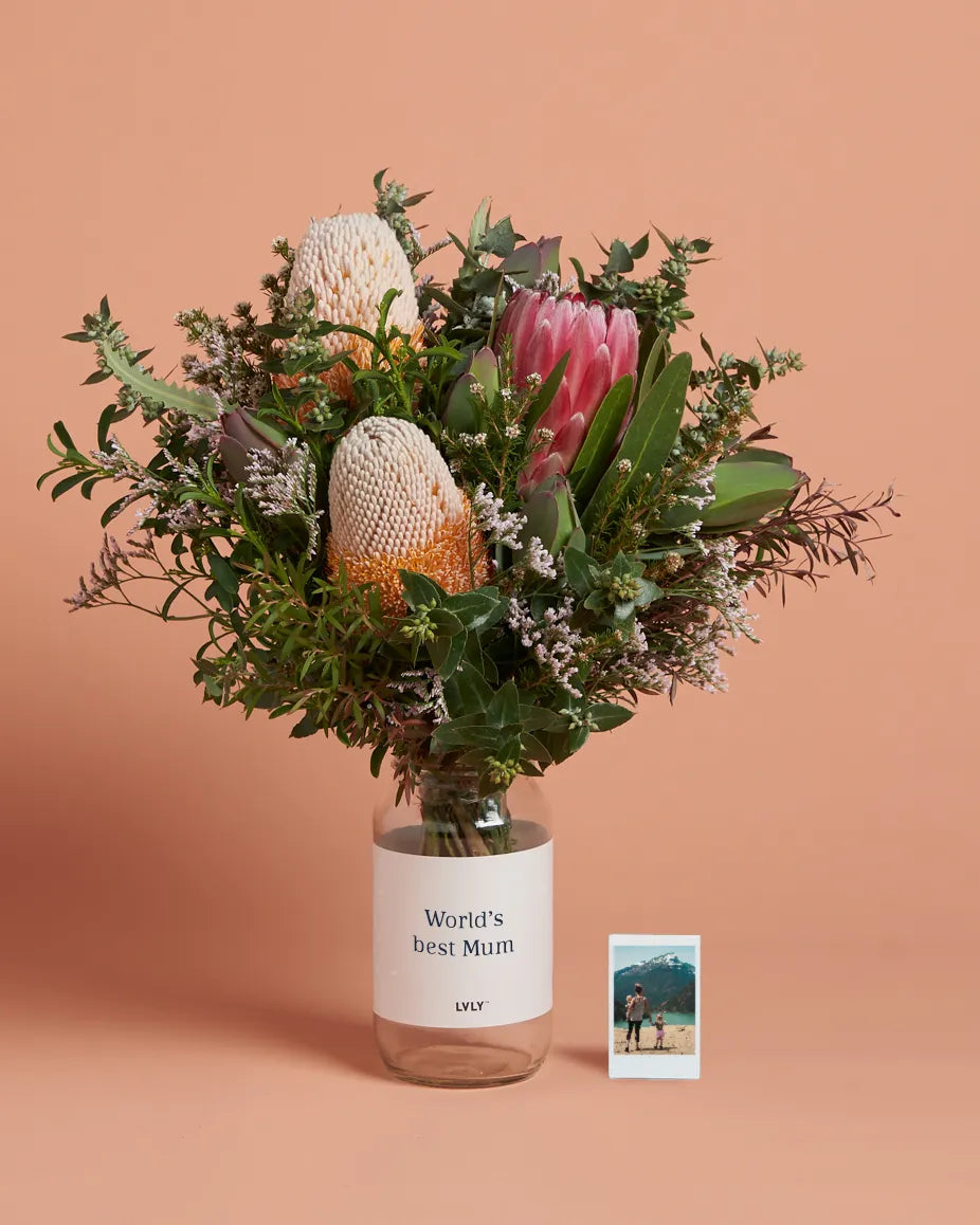 Personalised Picture + Native Posy