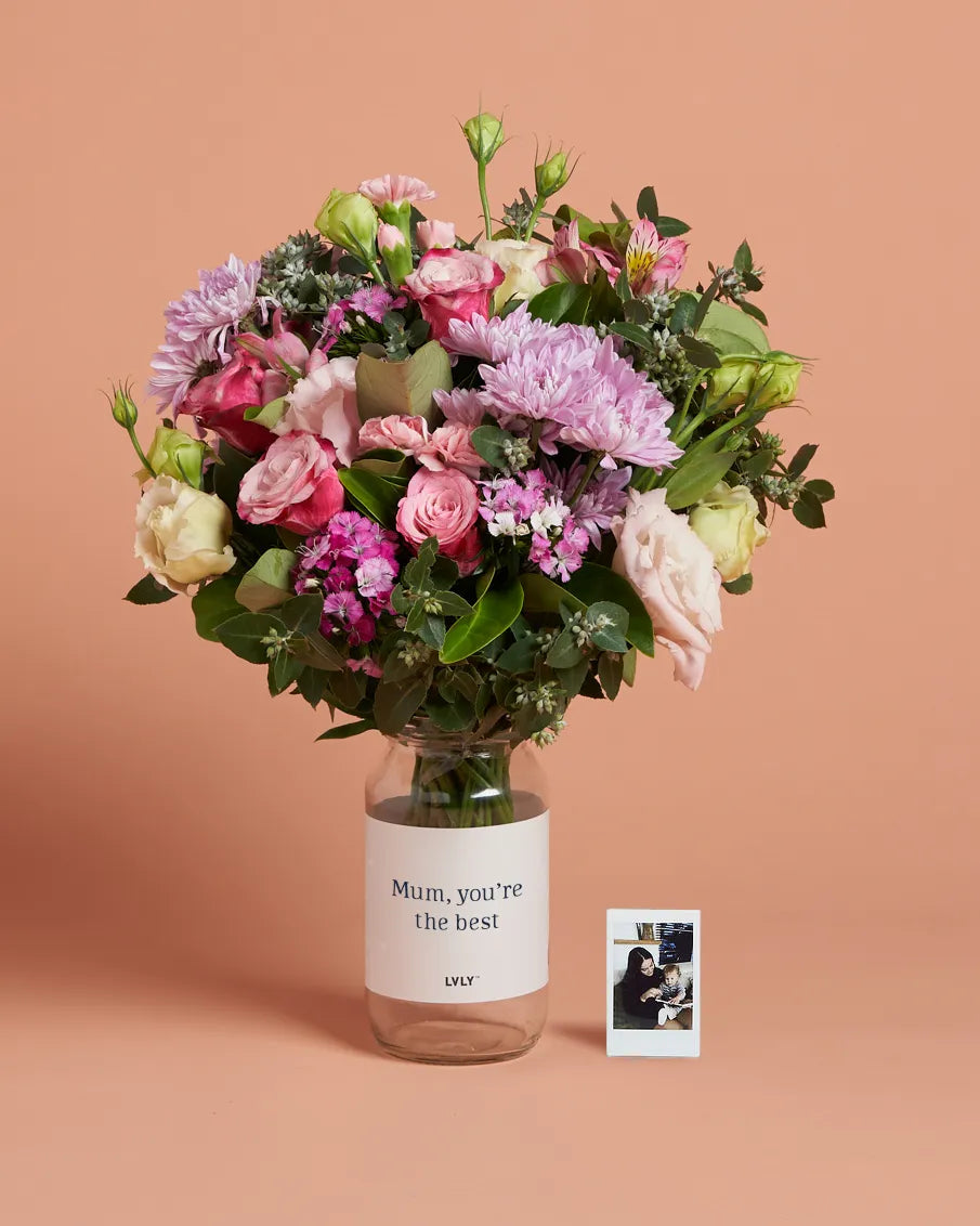 Personalised Picture + Flowers