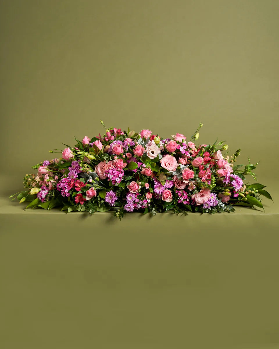 Pink Casket Flower Arrangement