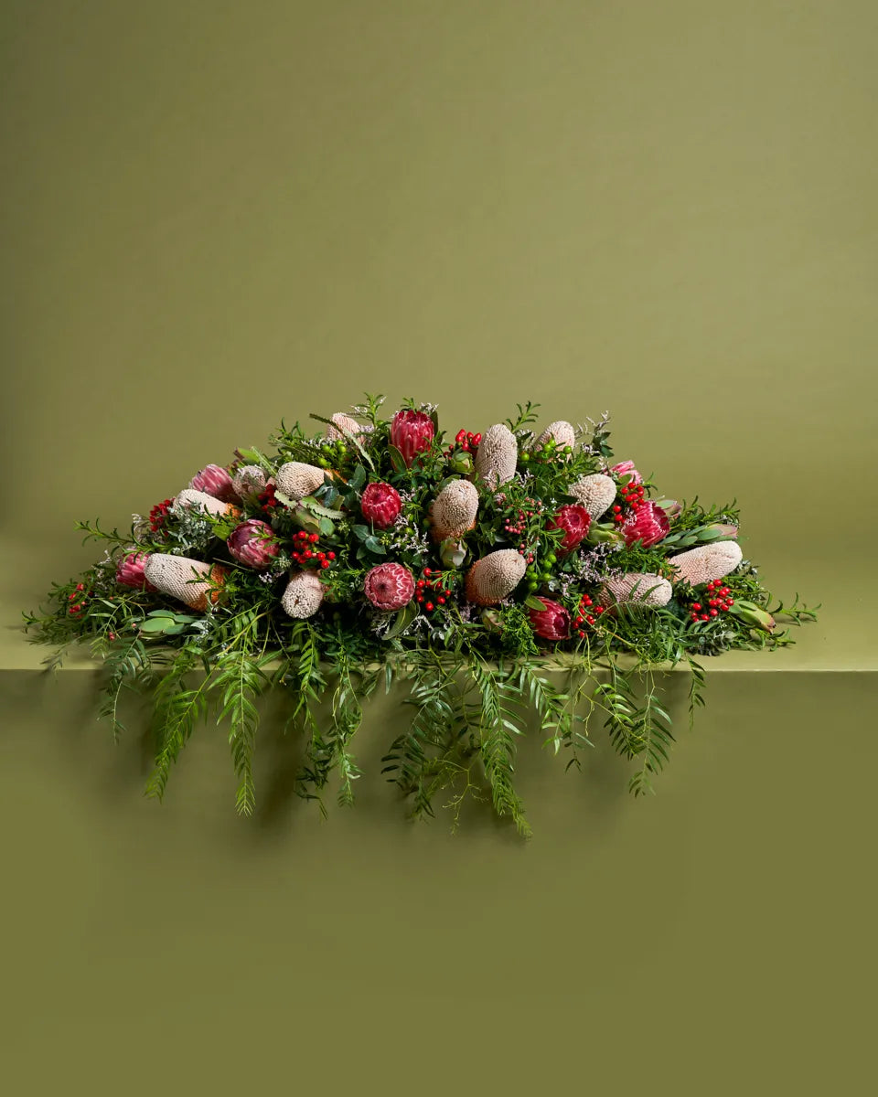 Premium Native Casket Flower Arrangement