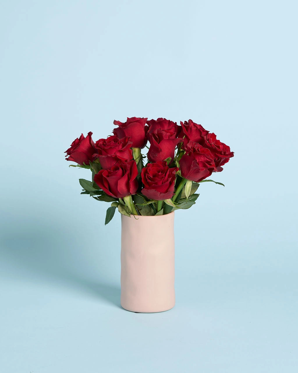 Sympathy Red Roses + Vase