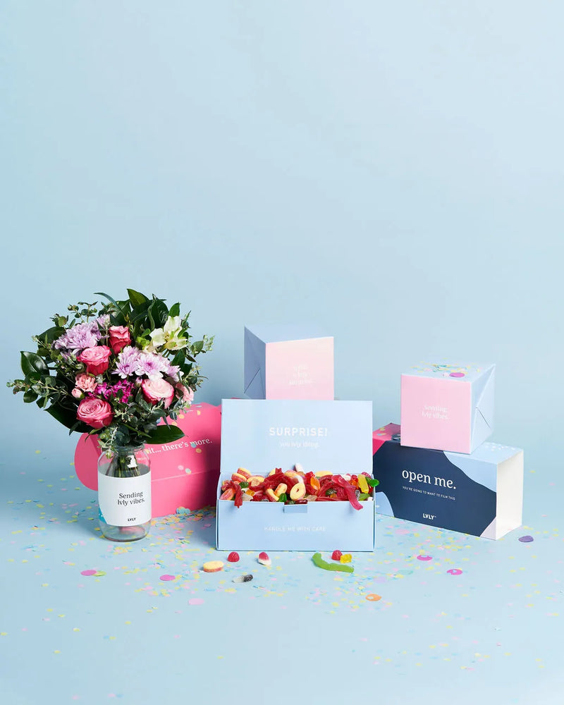 Sweet Explosion Box Explosion Box Presents - Same-Day Delivery - LVLY