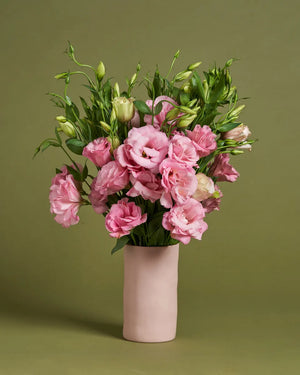 Sympathy Lisianthus + Vase