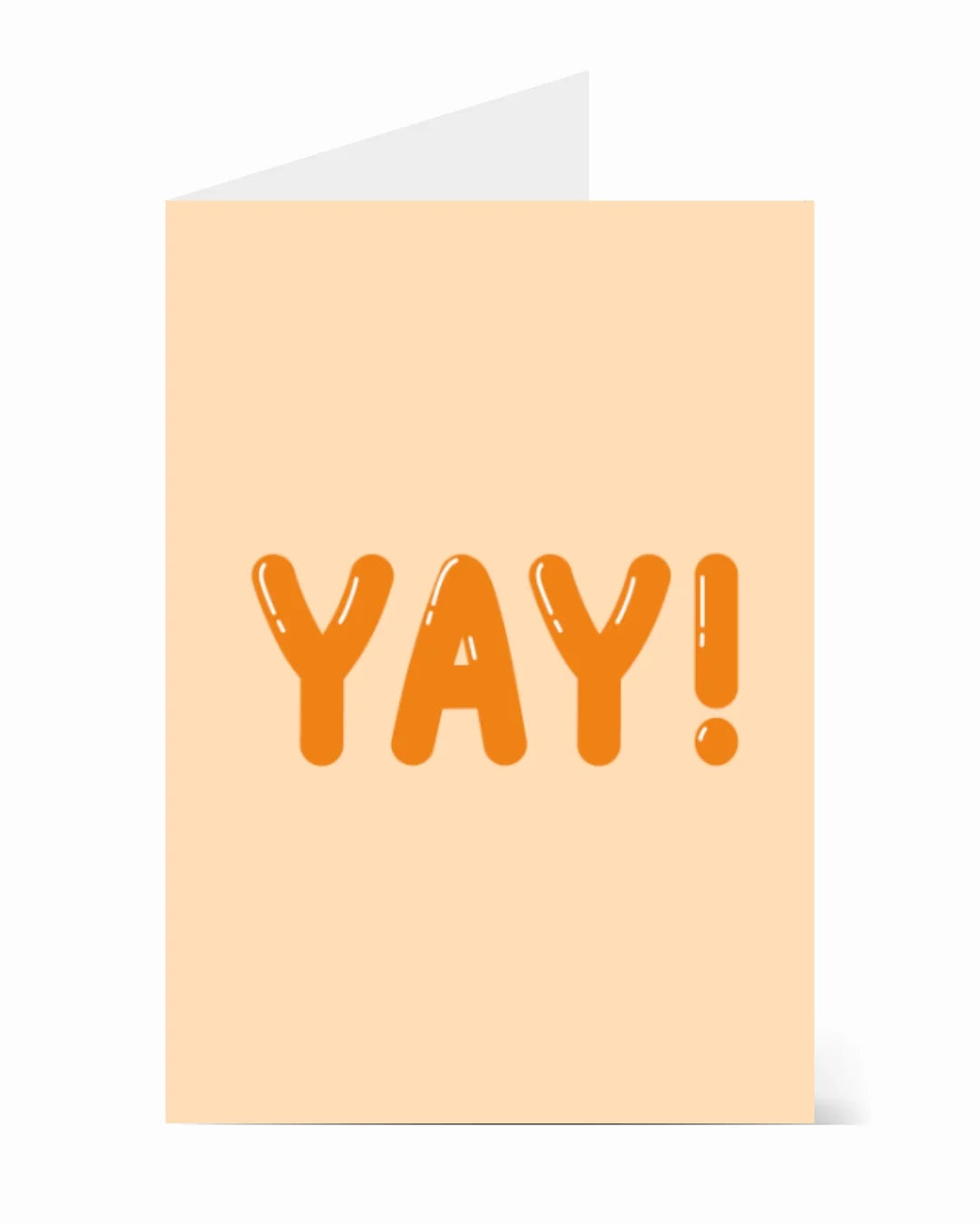 'YAY' greeting card