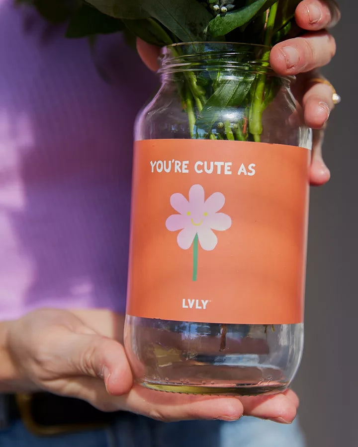 'Cute As' Flower Jar