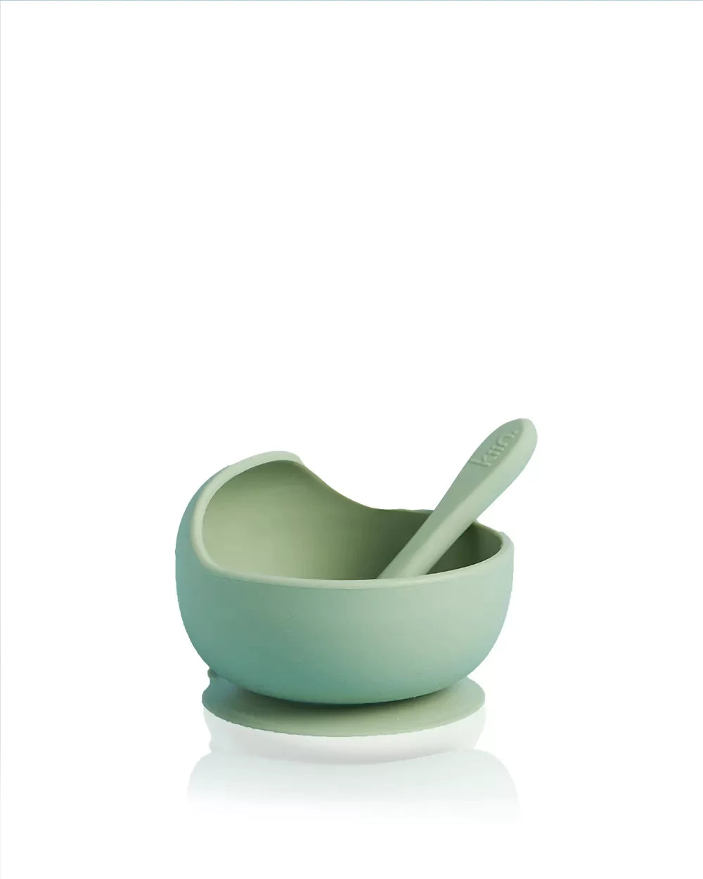 Silicone Bowl + Spoon Set - Sage