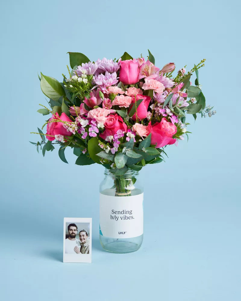 Personalised Picture + Flowers