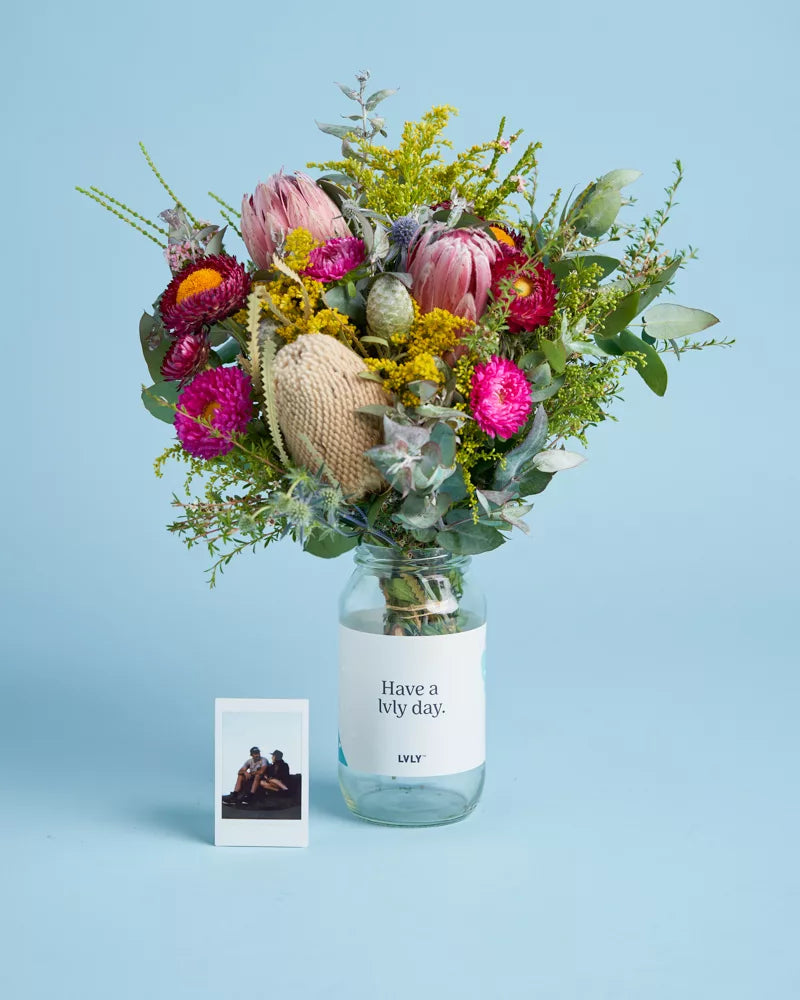 Personalised Picture + Native Posy