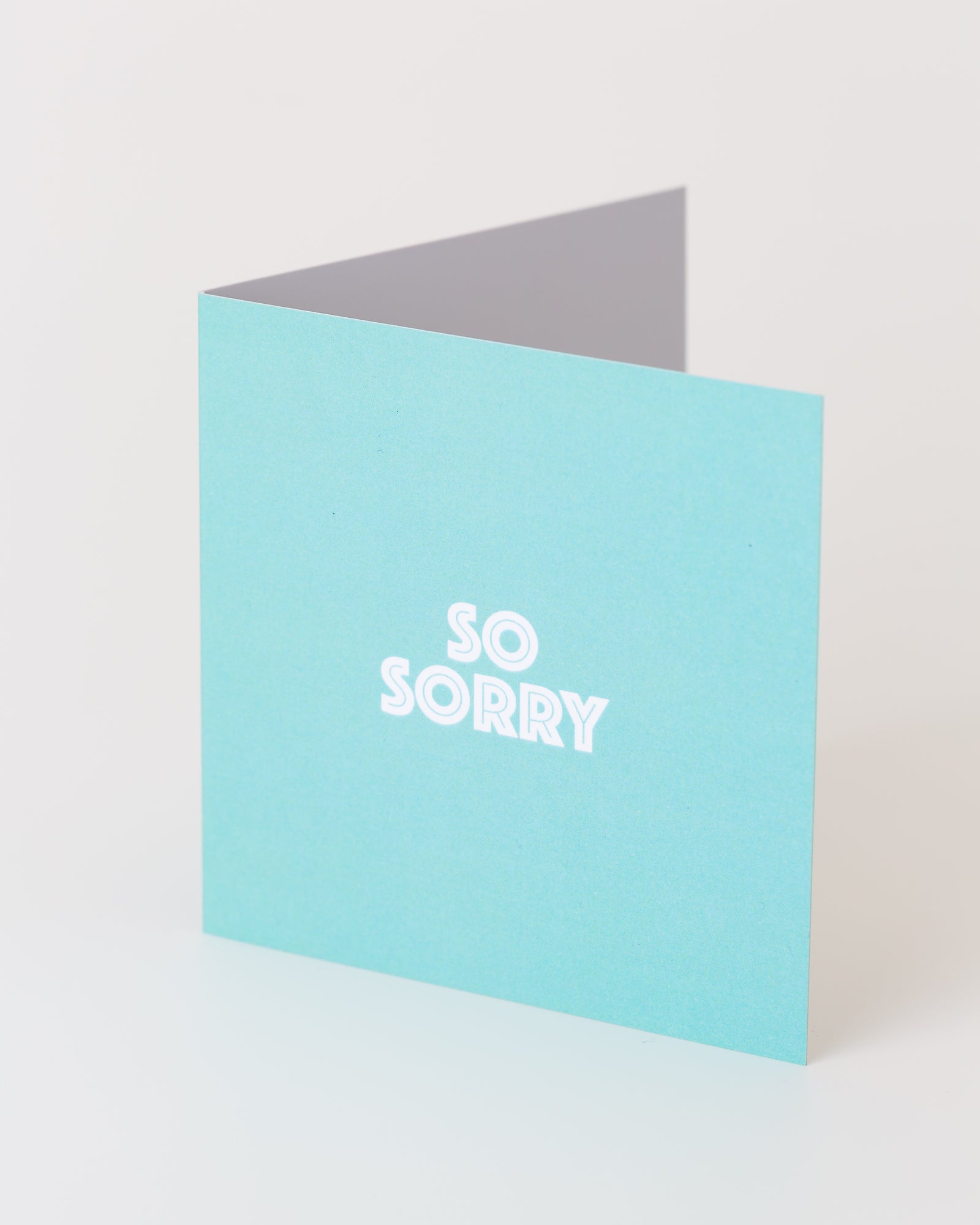 'So sorry' greeting card